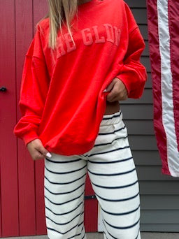 Harbor Stripe Pants - Navy/Grey Stripe