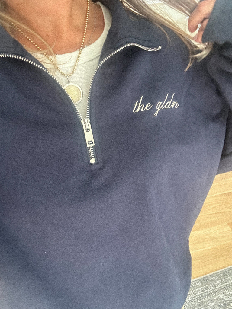 Quarter-zip Mockneck - Ink