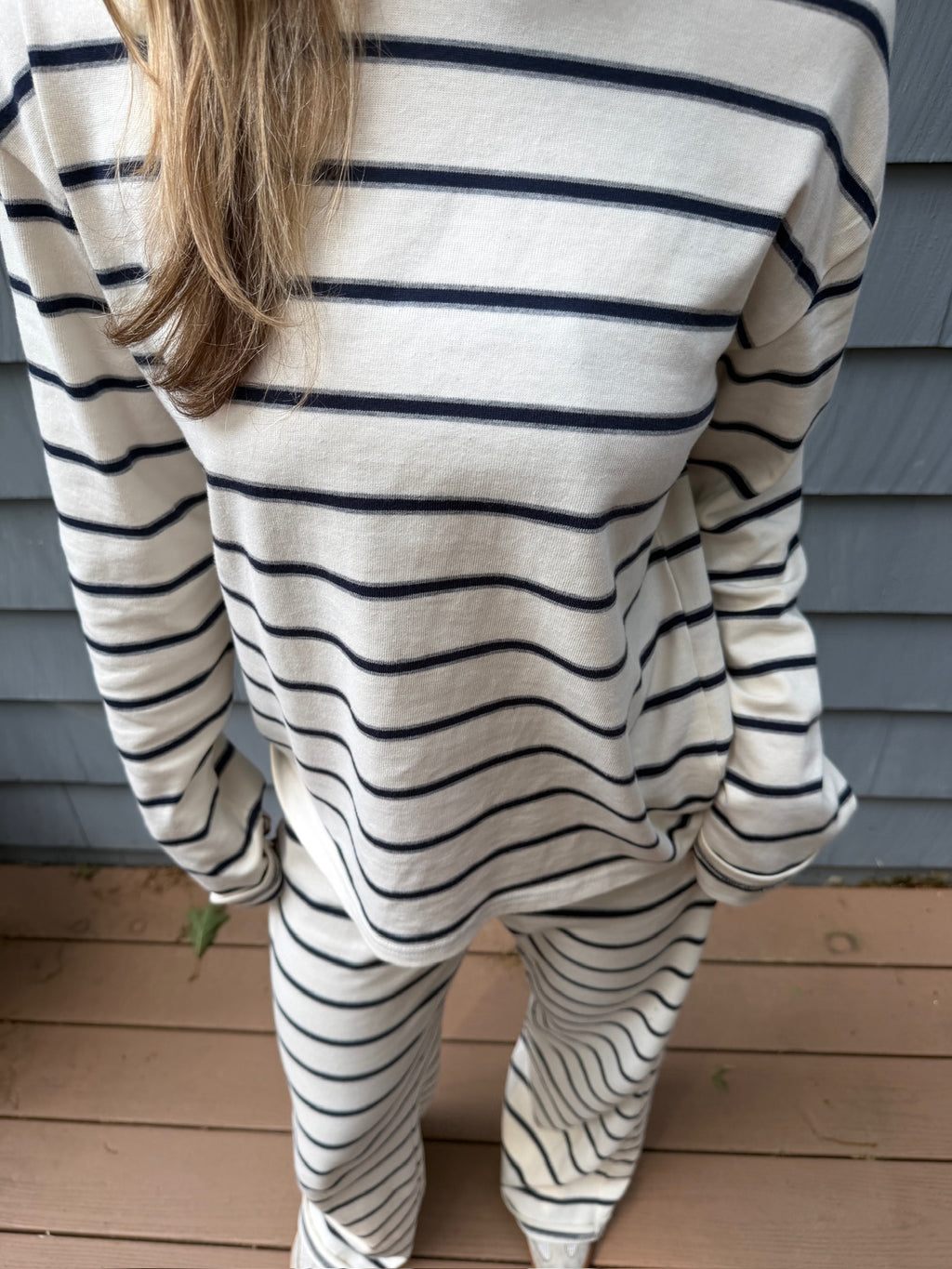 Harbor Stripe Shirt - Navy/Grey