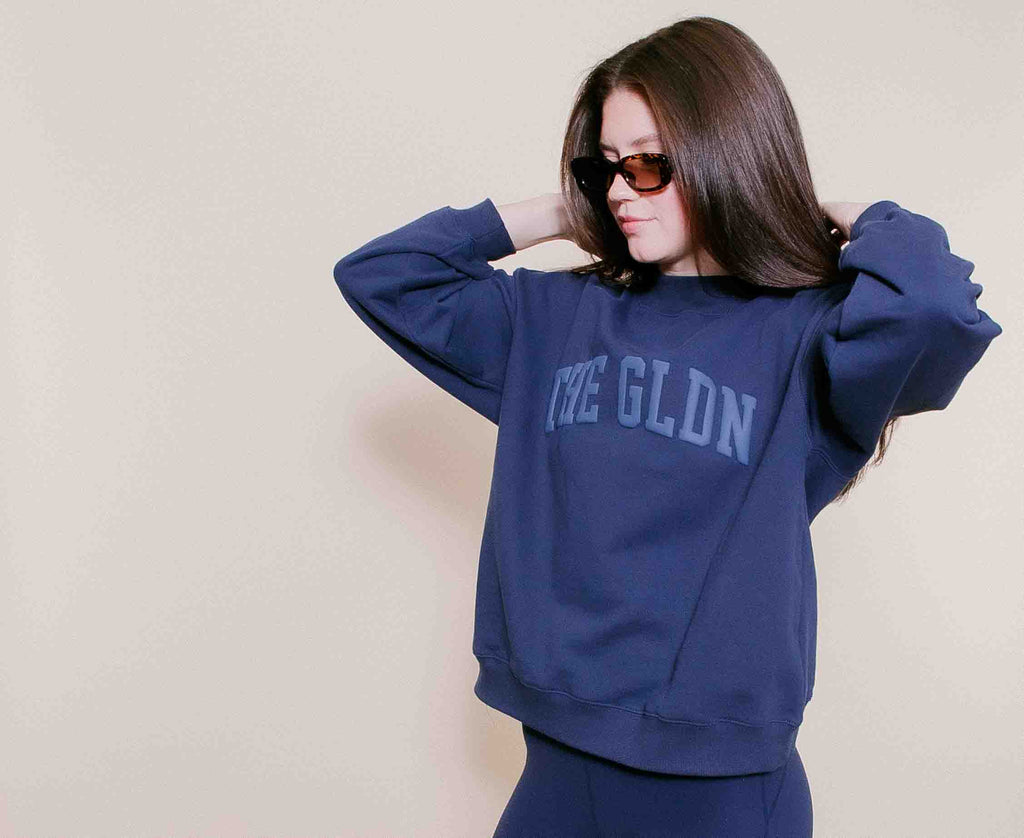 Fleece Mockneck - Navy